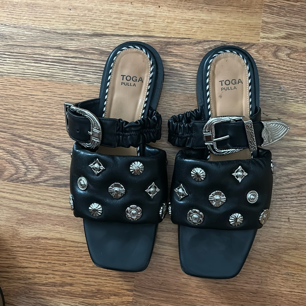 Toga Pulla Women’s Studded Sandals (size 39)
